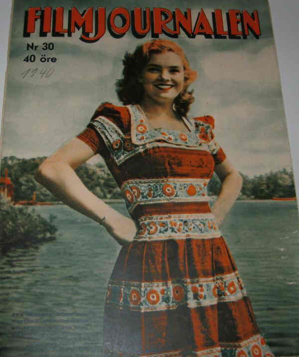FILMJOURNALEN magazine side cover Issue 30  1940