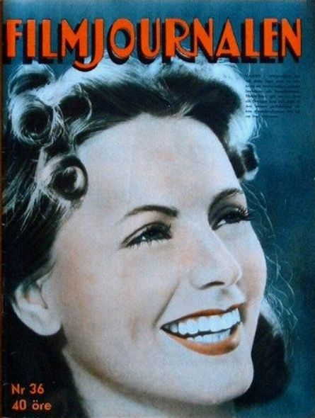 FILMJOURNALEN magazine side cover Issue 36  1940