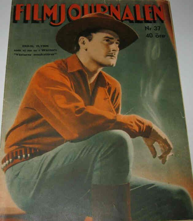 FILMJOURNALEN magazine side cover Issue 37  1940