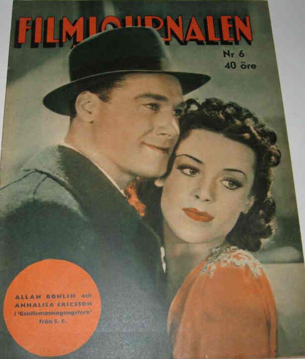 FILMJOURNALEN magazine side cover Issue 6  1941