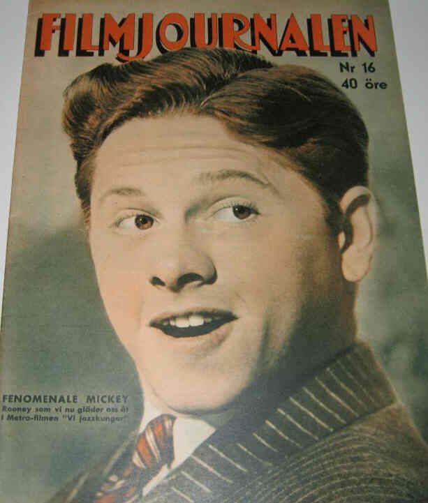 FILMJOURNALEN magazine side cover Issue 16  1941