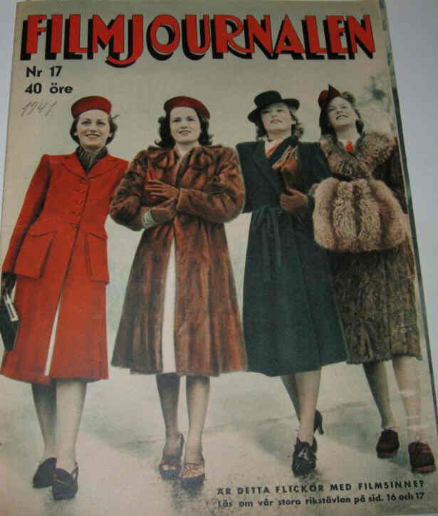 FILMJOURNALEN magazine side cover Issue 17  1941