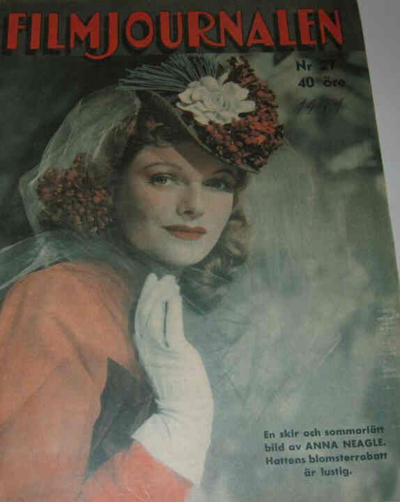 FILMJOURNALEN magazine side cover Issue 27  1941