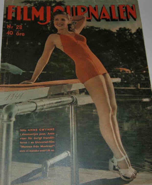 FILMJOURNALEN magazine side cover Issue 28  1941