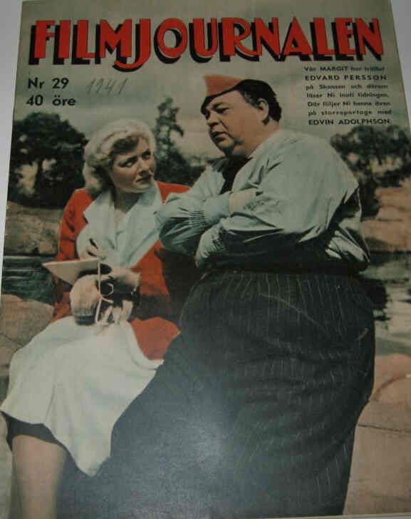 FILMJOURNALEN magazine side cover Issue 29  1941