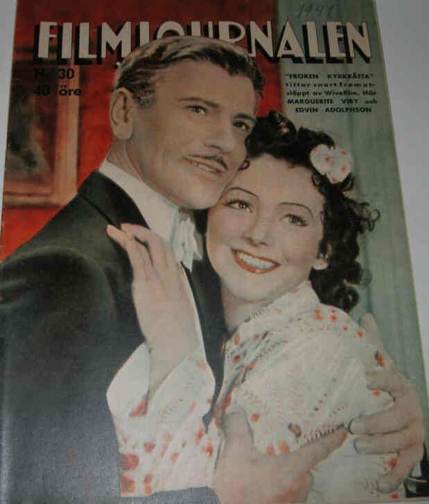 FILMJOURNALEN magazine side cover Issue 30  1941