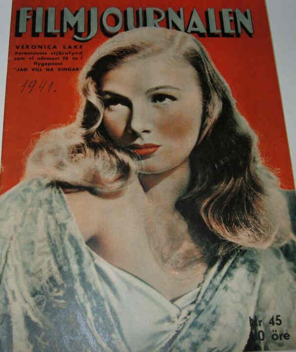 FILMJOURNALEN magazine side cover Issue 45  1941