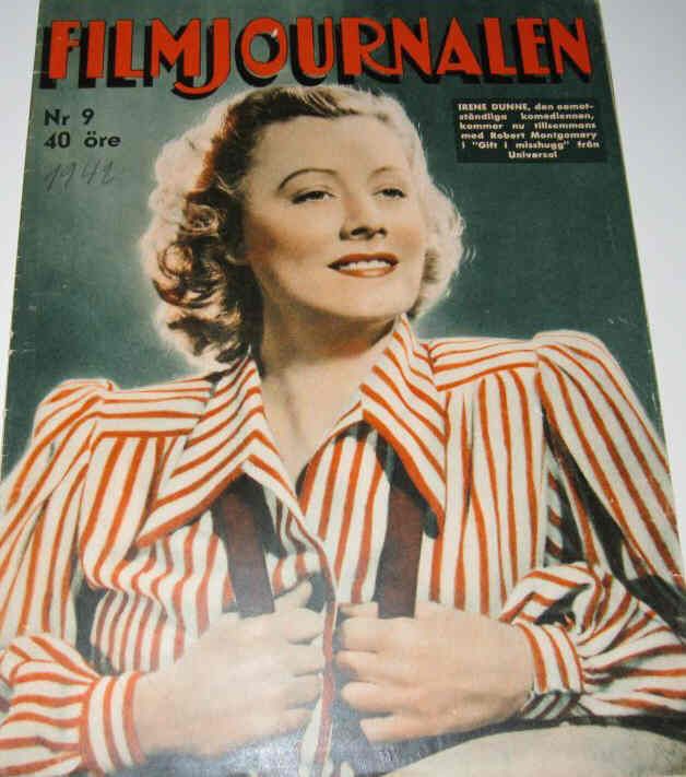FILMJOURNALEN magazine side cover Issue 9  1942