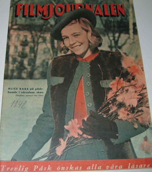 FILMJOURNALEN magazine side cover Issue 14  1942