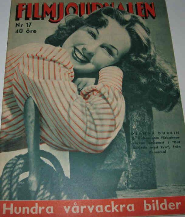 FILMJOURNALEN magazine side cover Issue 17  1942