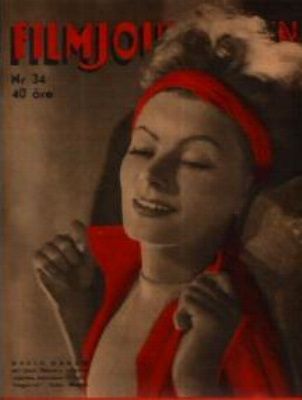 FILMJOURNALEN magazine side cover Issue 34  1942