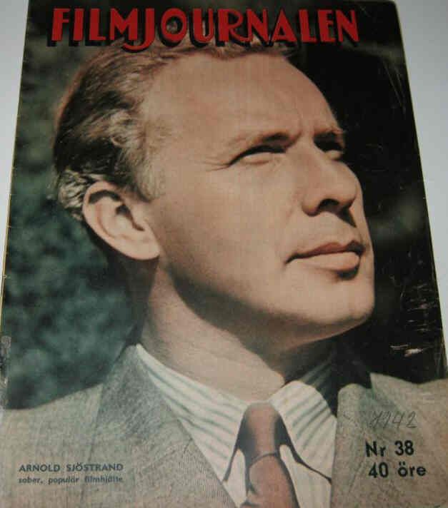 FILMJOURNALEN magazine side cover Issue 38  1942