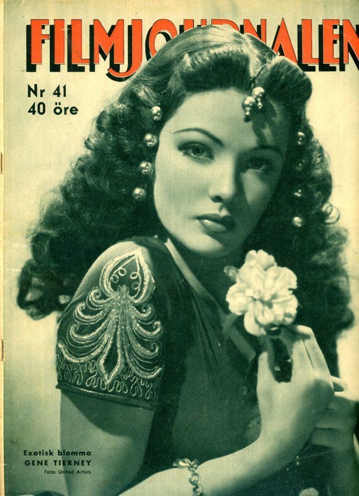 FILMJOURNALEN magazine side cover Issue 41  1942