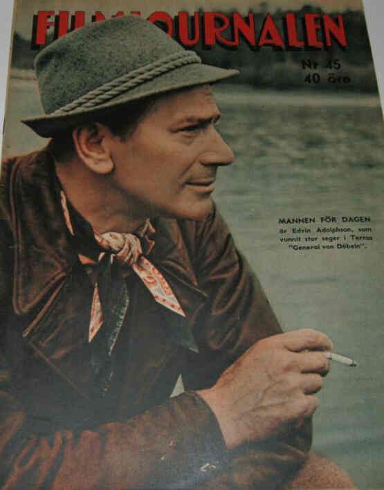 FILMJOURNALEN magazine side cover Issue 45  1942