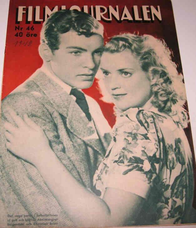 FILMJOURNALEN magazine side cover Issue 46  1942