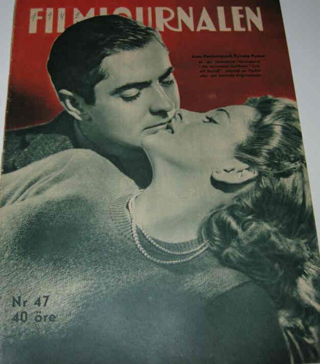 FILMJOURNALEN magazine side cover Issue 47  1942
