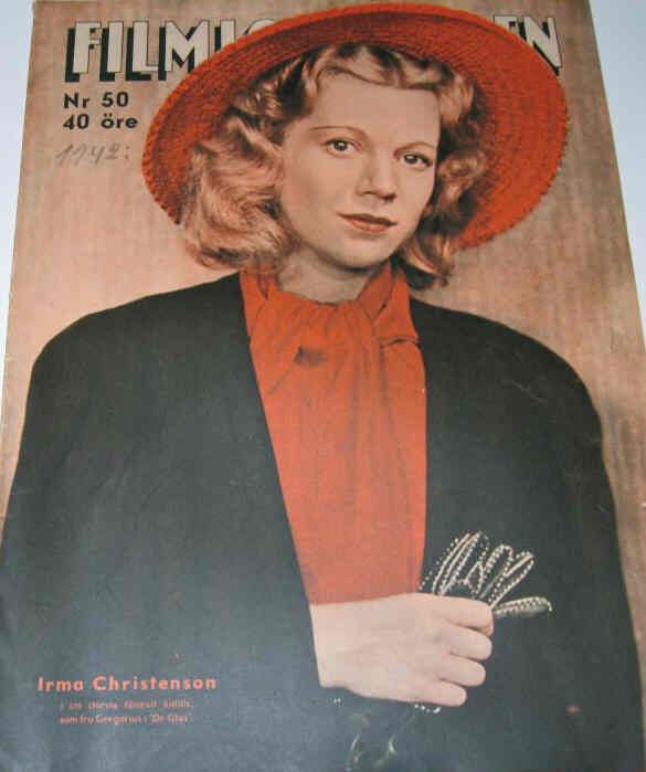 FILMJOURNALEN magazine side cover Issue 50  1942