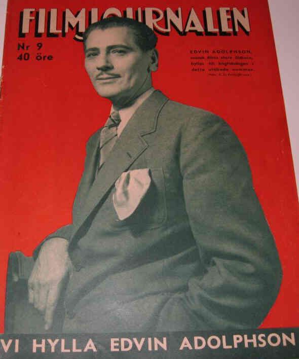 FILMJOURNALEN magazine side cover Issue 9  1943