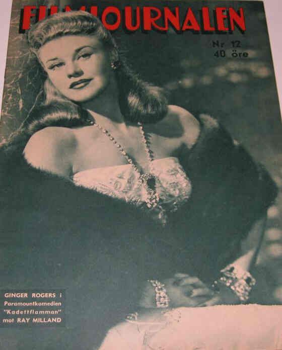 FILMJOURNALEN magazine side cover Issue 12  1943