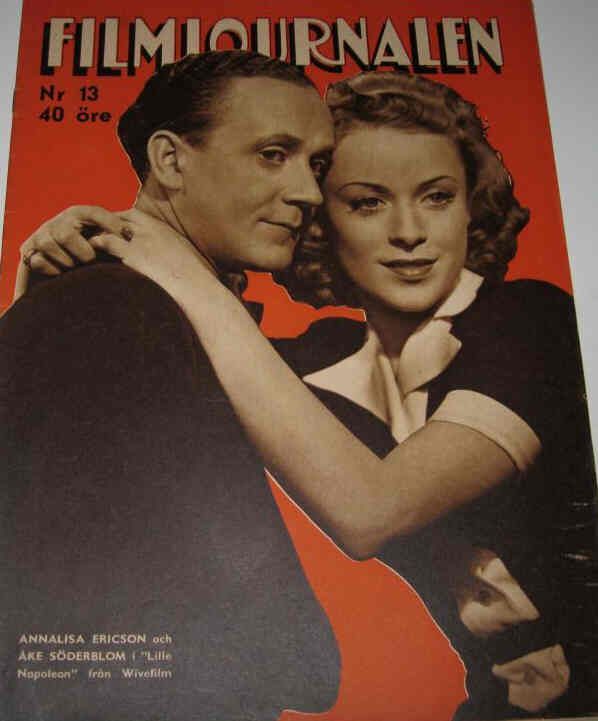 FILMJOURNALEN magazine side cover Issue 13  1943