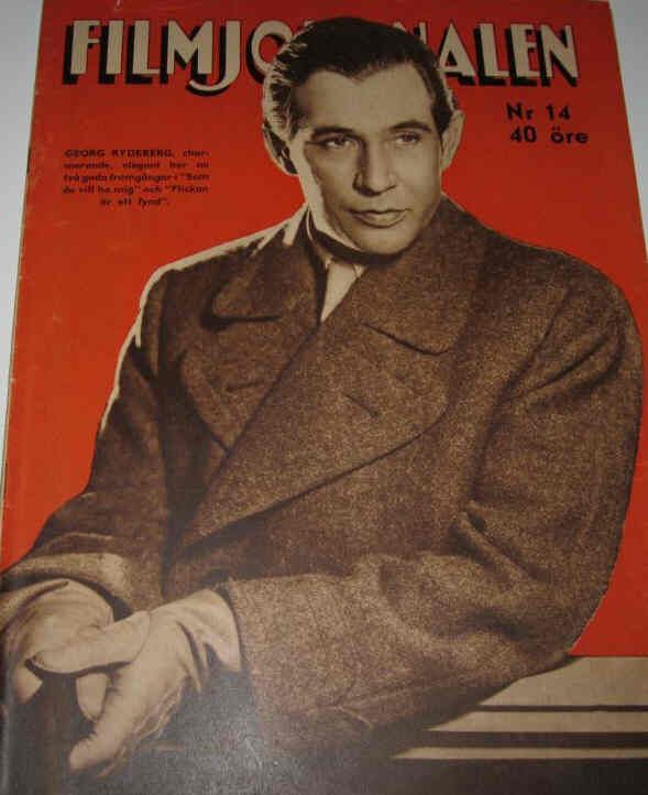 FILMJOURNALEN magazine side cover Issue 14  1943