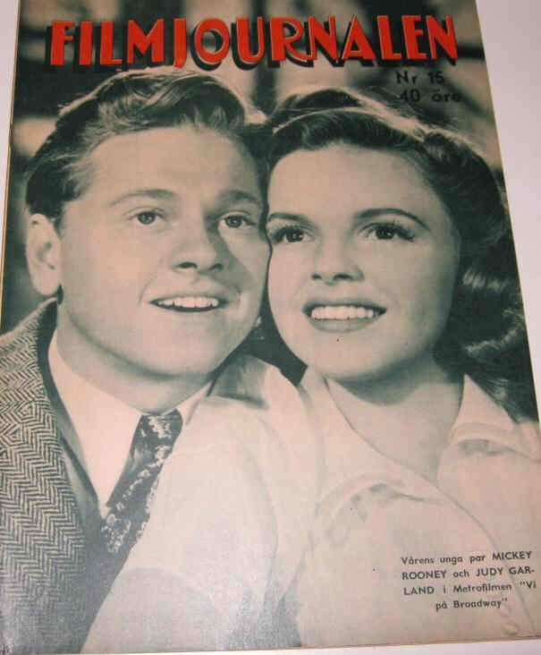 FILMJOURNALEN magazine side cover Issue 15  1943
