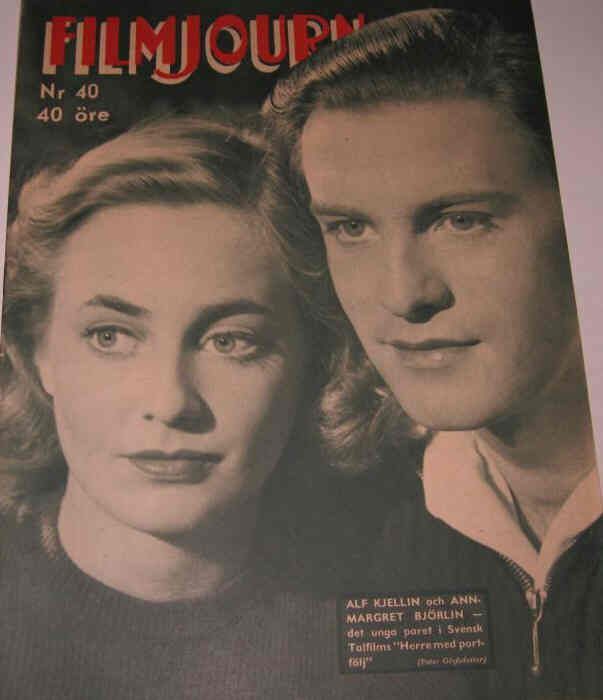 FILMJOURNALEN magazine side cover Issue 40  1943