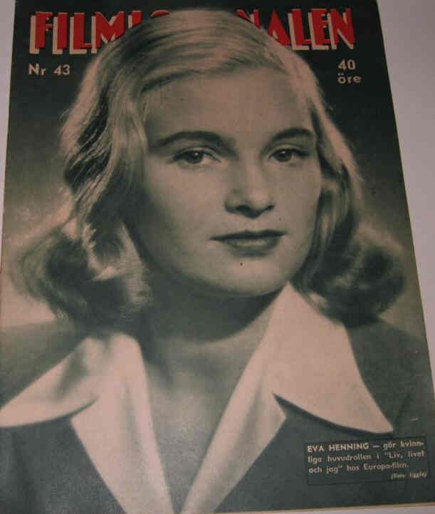 FILMJOURNALEN magazine side cover Issue 43  1943