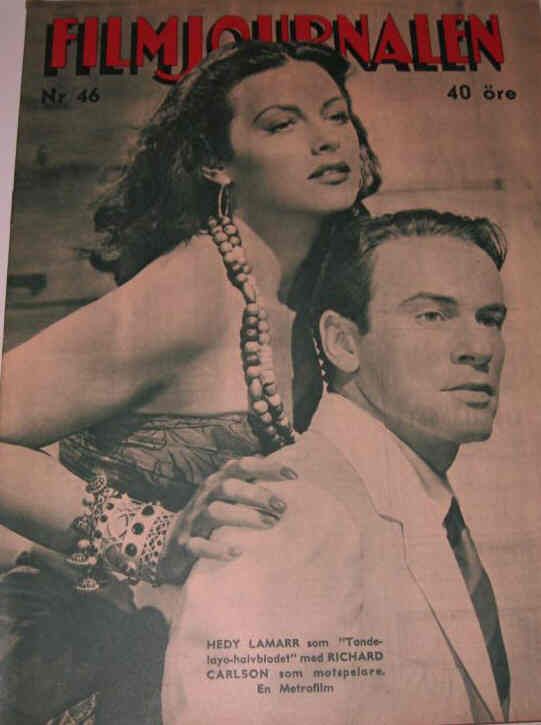 FILMJOURNALEN magazine side cover Issue 46  1943
