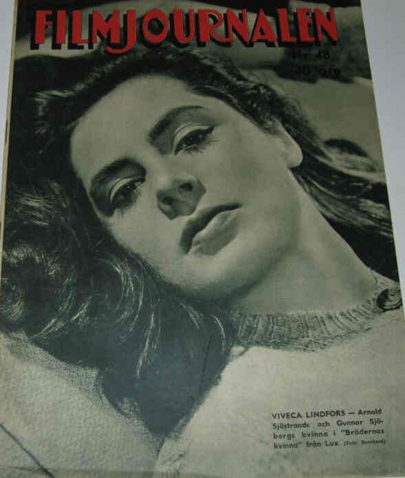 FILMJOURNALEN magazine side cover Issue 48  1943