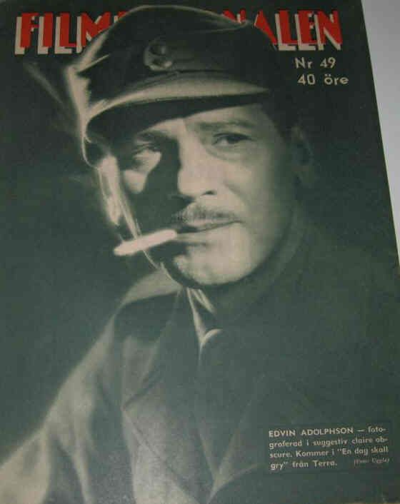 FILMJOURNALEN magazine side cover Issue 49  1943