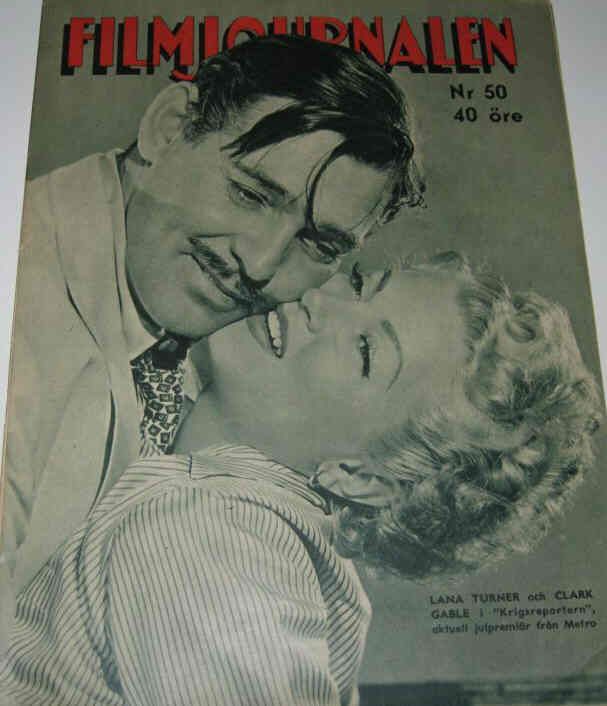 FILMJOURNALEN magazine side cover Issue 50  1943