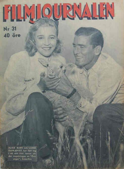 FILMJOURNALEN magazine side cover Issue 31  1944