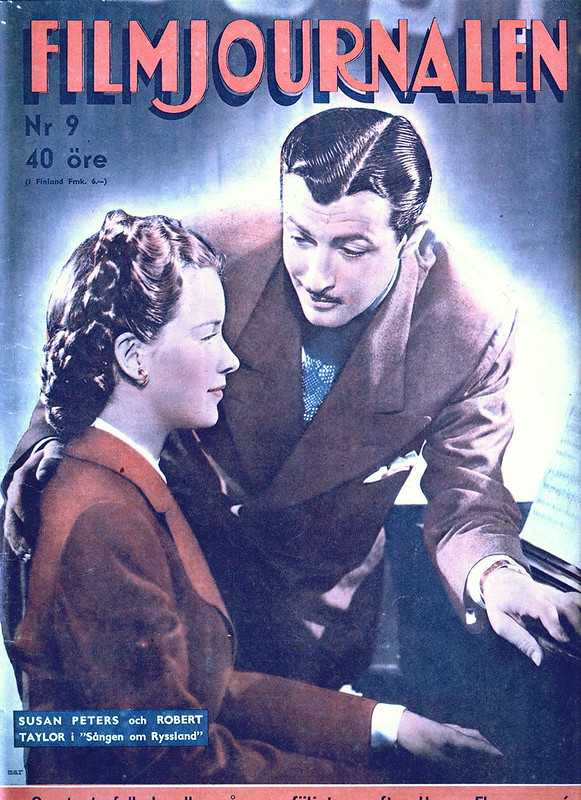 FILMJOURNALEN magazine side cover Issue 9  1945