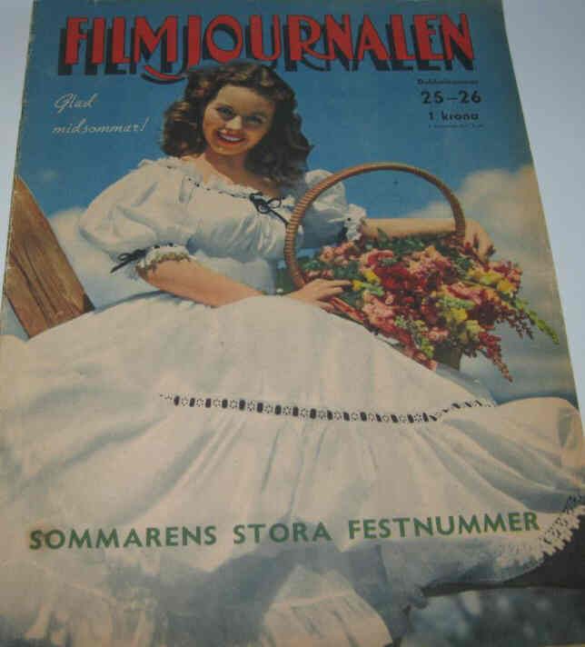 FILMJOURNALEN magazine side cover Issue 25-26  1945