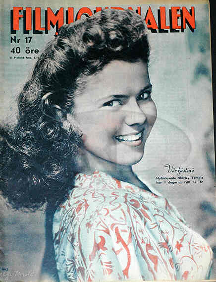 FILMJOURNALEN magazine side cover Issue 17  1945