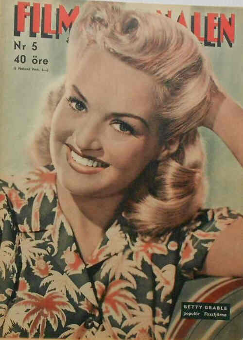 FILMJOURNALEN magazine side cover Issue 5  1945