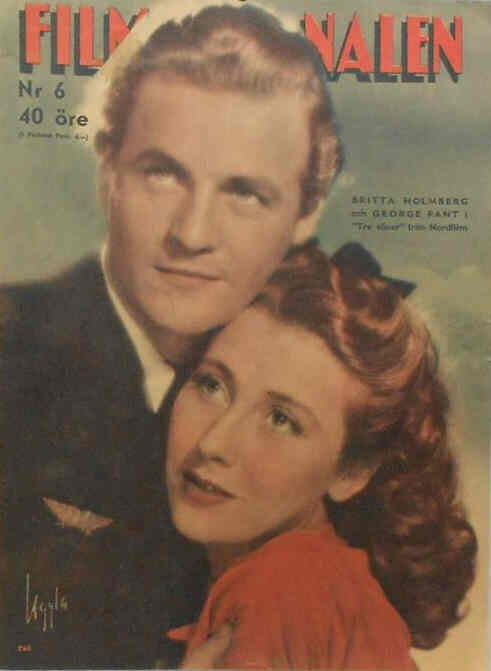 FILMJOURNALEN magazine side cover Issue 6  1945