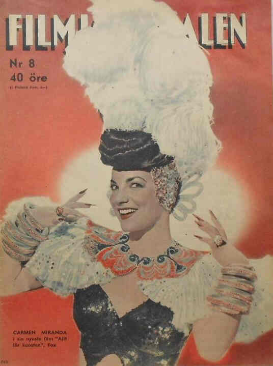 FILMJOURNALEN magazine side cover Issue 8  1945