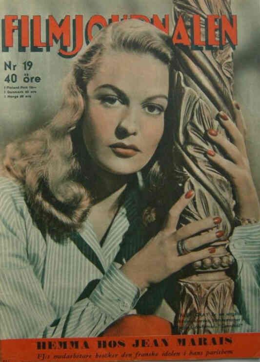 FILMJOURNALEN magazine side cover Issue 19  1946