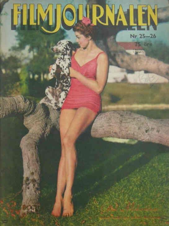 FILMJOURNALEN magazine side cover Issue 25  1946