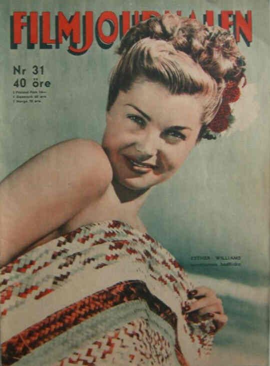 FILMJOURNALEN magazine side cover Issue 31  1946