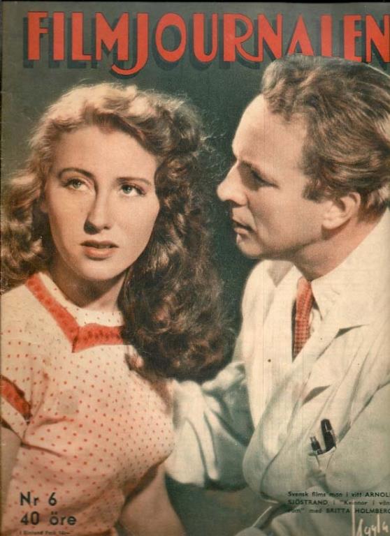 FILMJOURNALEN magazine side cover Issue 6  1946