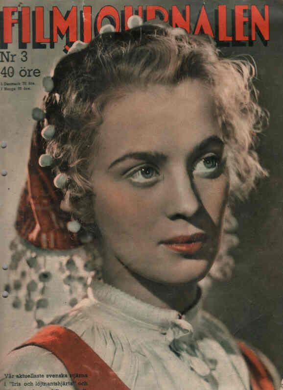 FILMJOURNALEN magazine side cover Issue 3  1947
