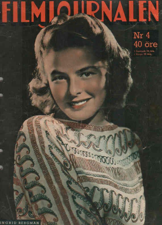 FILMJOURNALEN magazine side cover Issue 4  1947