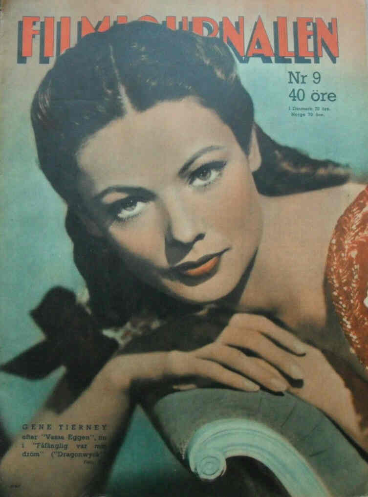 FILMJOURNALEN magazine side cover Issue 9  1947