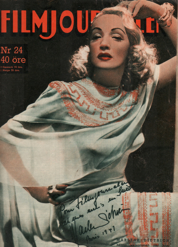 FILMJOURNALEN magazine side cover Issue 24  1947