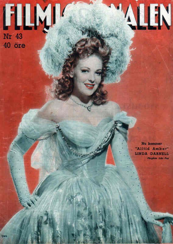 FILMJOURNALEN magazine side cover Issue 43  1947