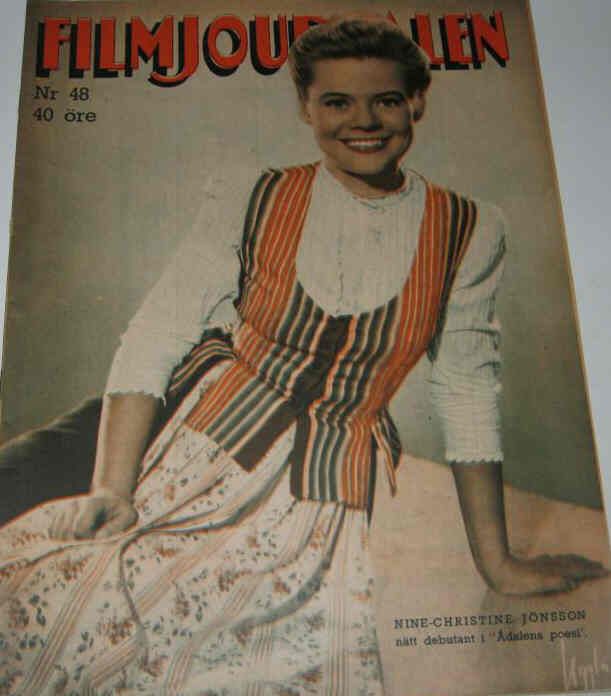 FILMJOURNALEN magazine side cover Issue 48  1947