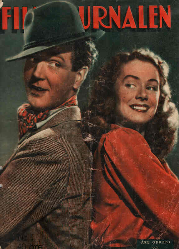 FILMJOURNALEN magazine side cover Issue 1  1947